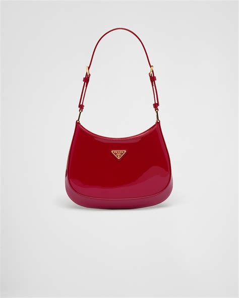 cherry red prada cleo|Prada cleo hobo bag.